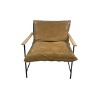 Denver Modern Vail Lounge Chair - Sunflower Leather, 32" × 34" × 29" — image 2 of 4