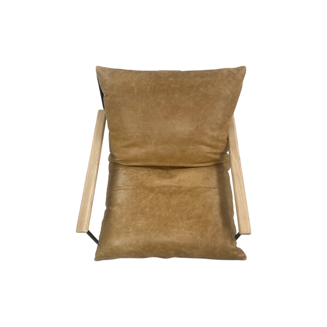Denver Modern Vail Lounge Chair - Sunflower Leather