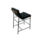 Denver Modern Vail Counter Stool - Black Leather
