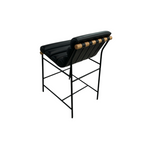Denver Modern Vail Counter Stool - Black Leather