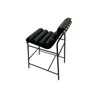 Denver Modern Vail Counter Stool - Black Leather