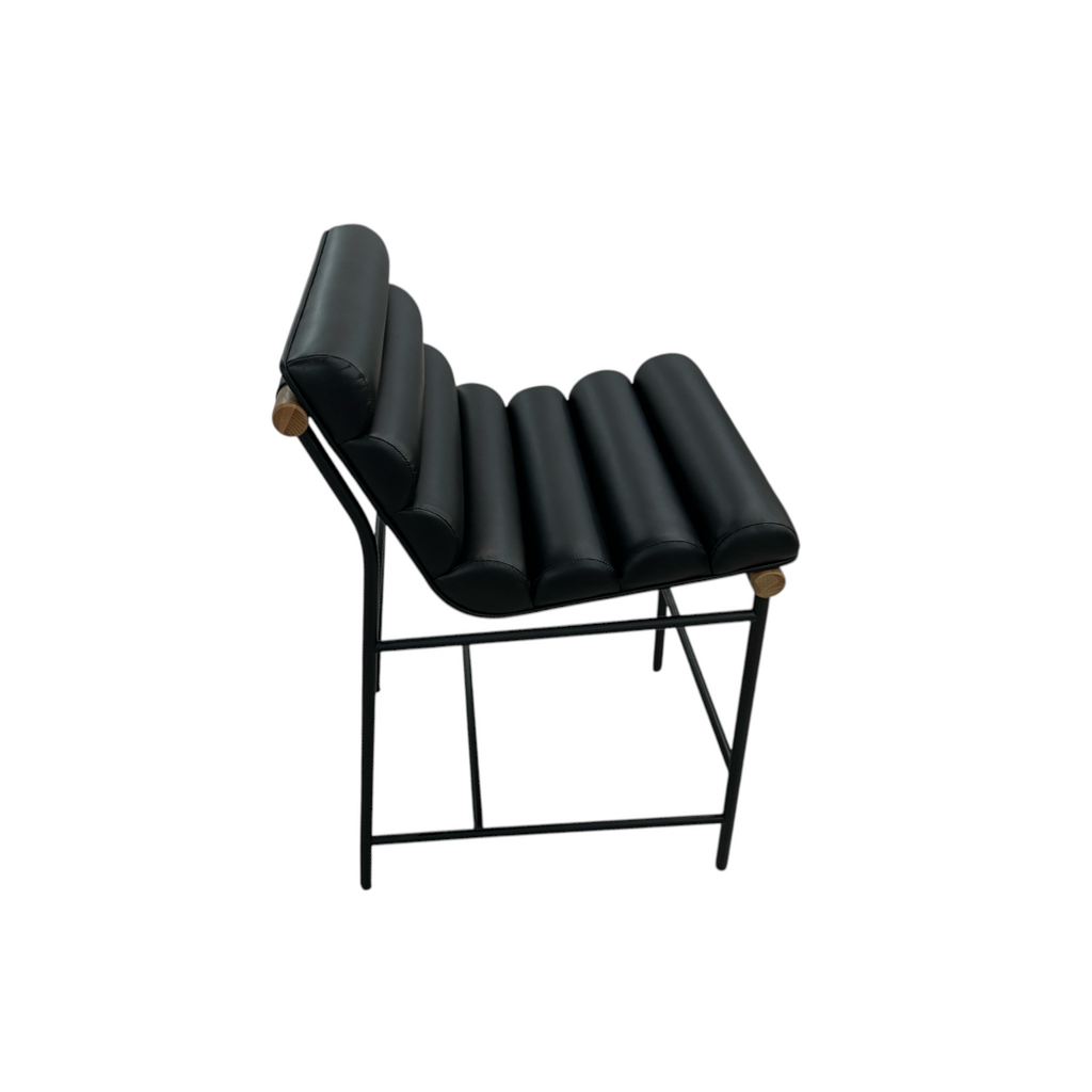 Denver Modern Vail Counter Stool - Black Leather