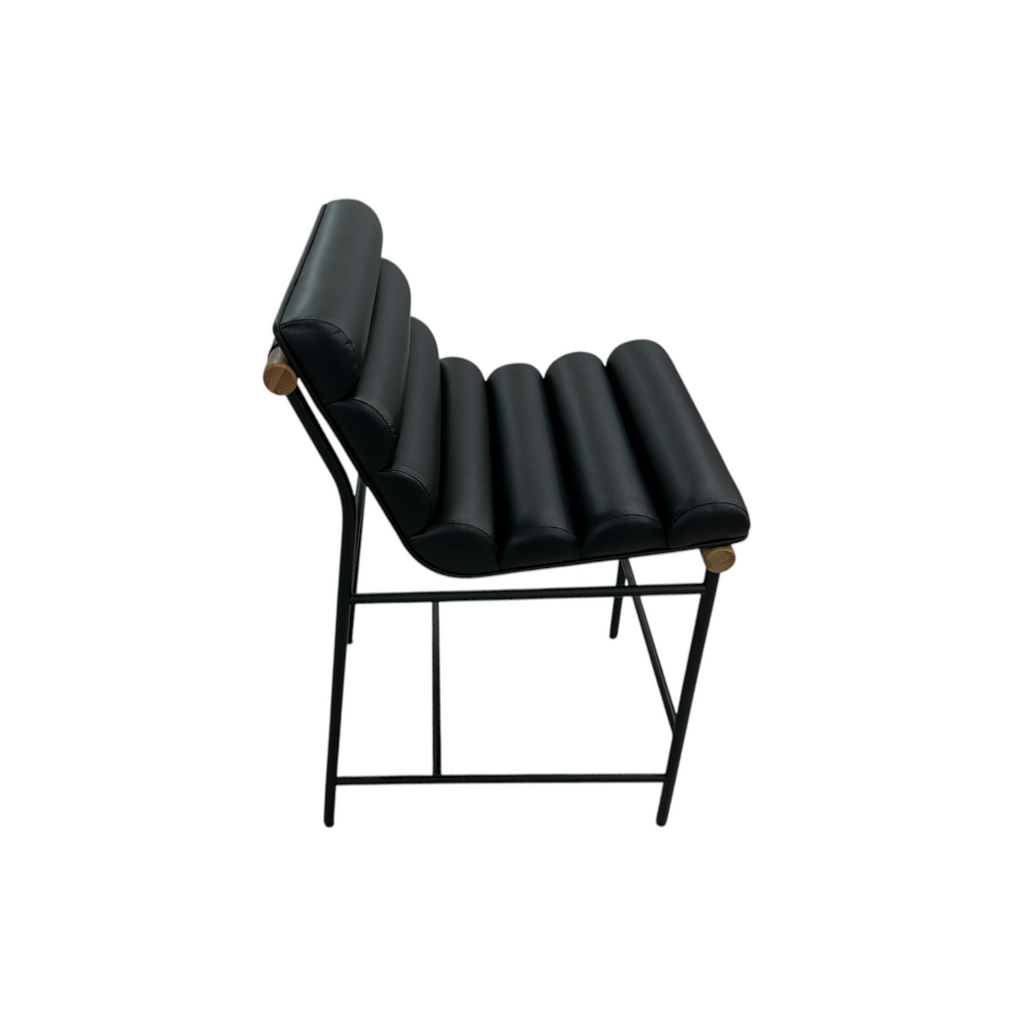 Denver Modern Vail Counter Stool - Black Leather
