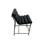 Denver Modern Vail Counter Stool - Black Leather