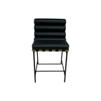 Denver Modern Vail Counter Stool - Black Leather
