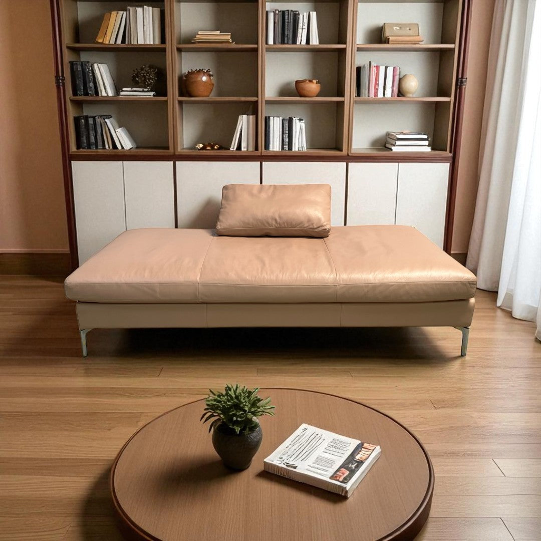 EQ3 Paloma Pink Eve Leather Daybed
