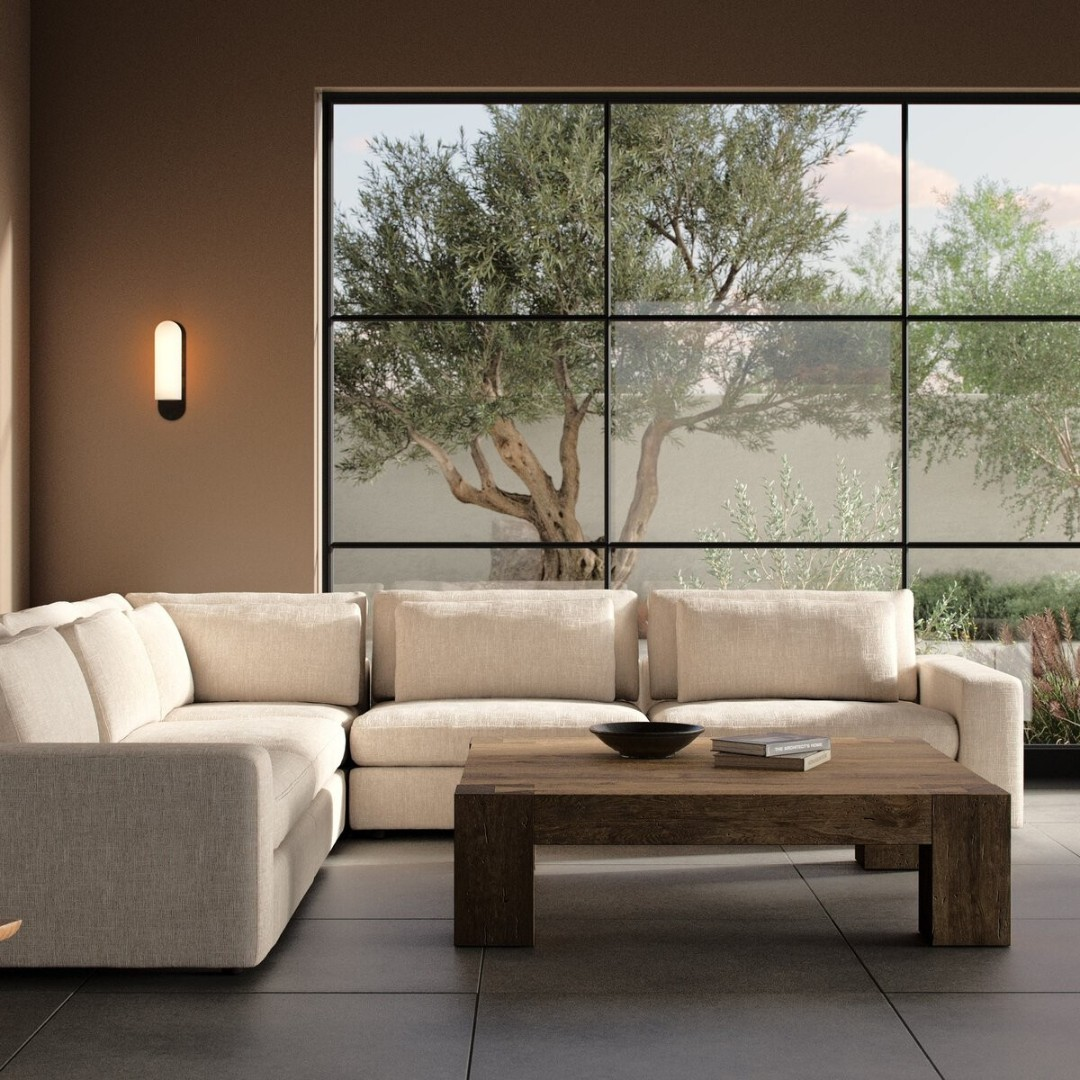 Ebern Designs Icelyn 3 - Piece Modern and Soft Upholstered Corner Sectional with 6 Throw Pillows