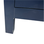 Ebern Designs Minnich Blue Double Sink Bath Vanity With Carrara Quartz Top And Undermount Porcelain Sinks