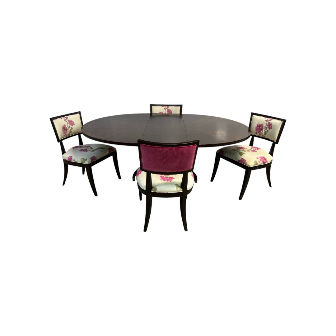 Ethan Allen Ashcroft Dining Table with Adrian Chairs Set