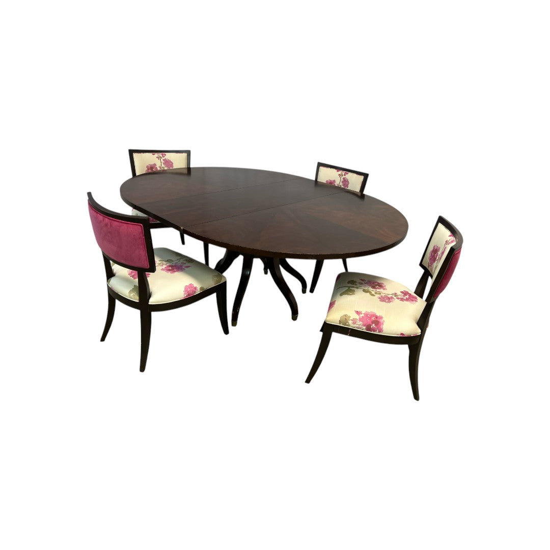 Ethan Allen Ashcroft Dining Table with Adrian Chairs Set