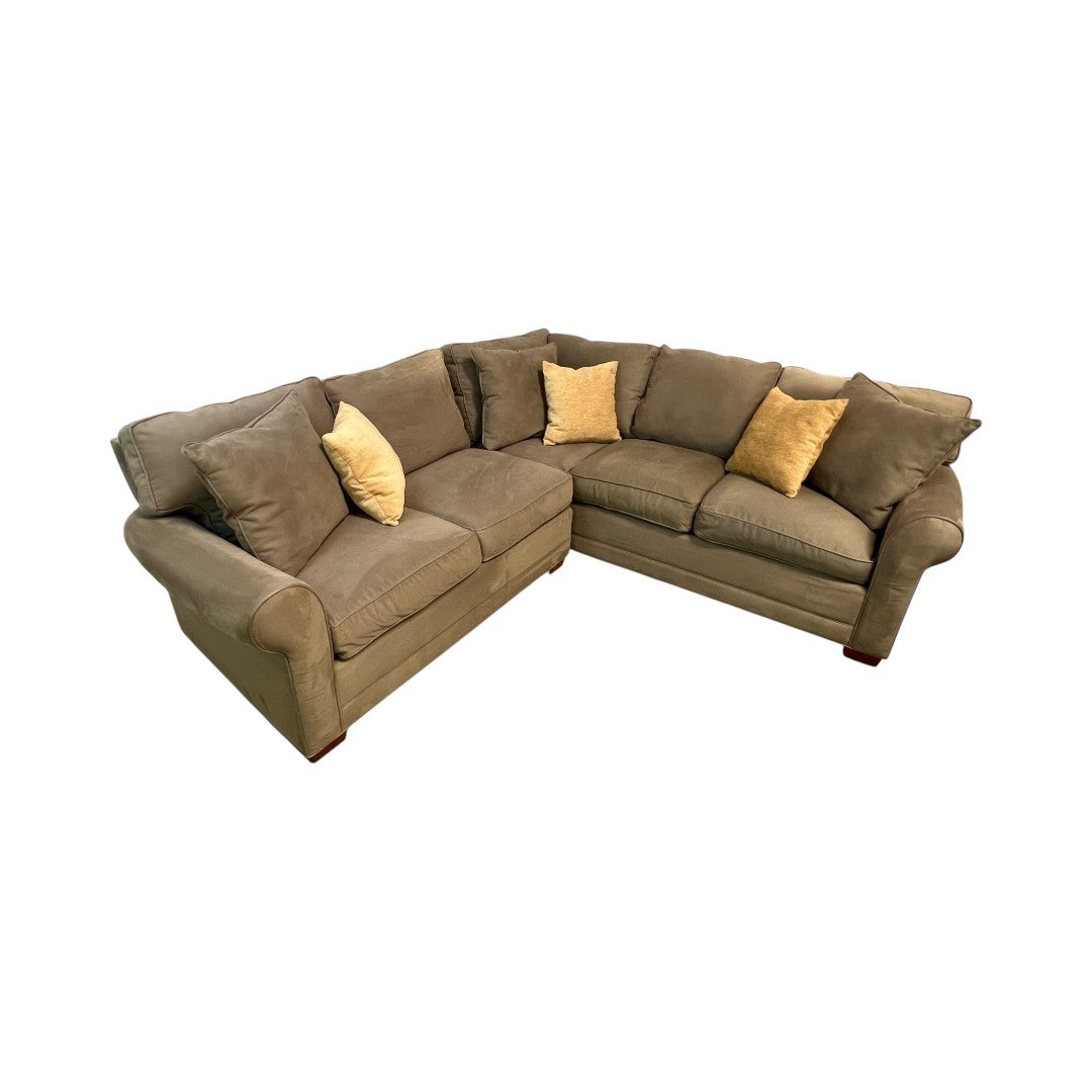 Ethan Allen Bennett Roll Track-Arm and Arm Chair Set
