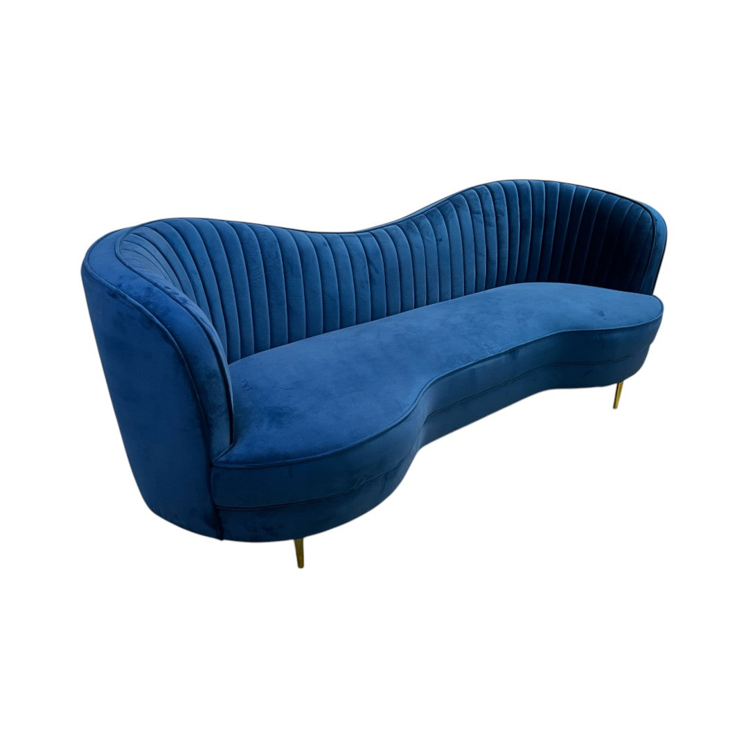 Everly Quinn Barfield Velvet Sofa