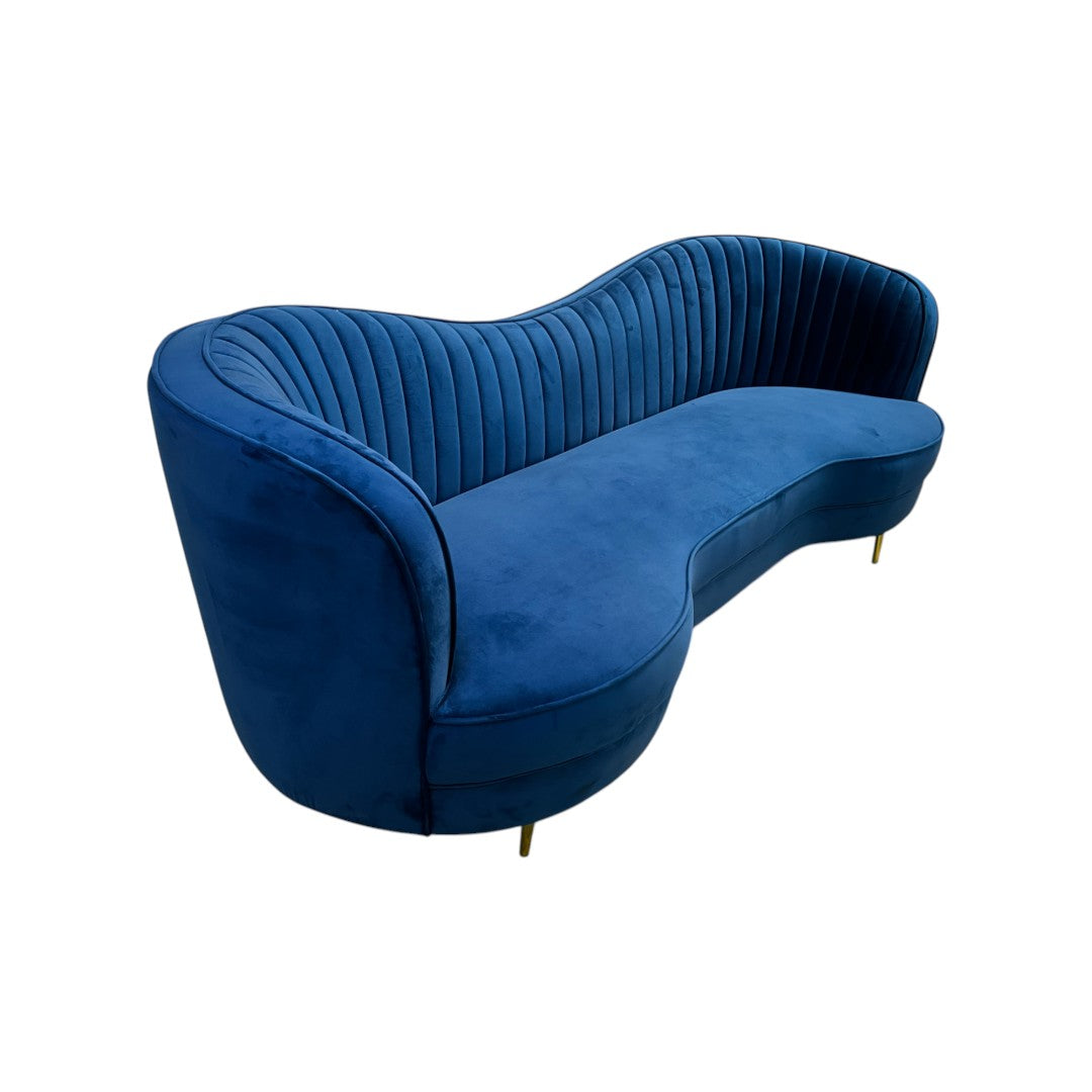 Everly Quinn Barfield Velvet Sofa