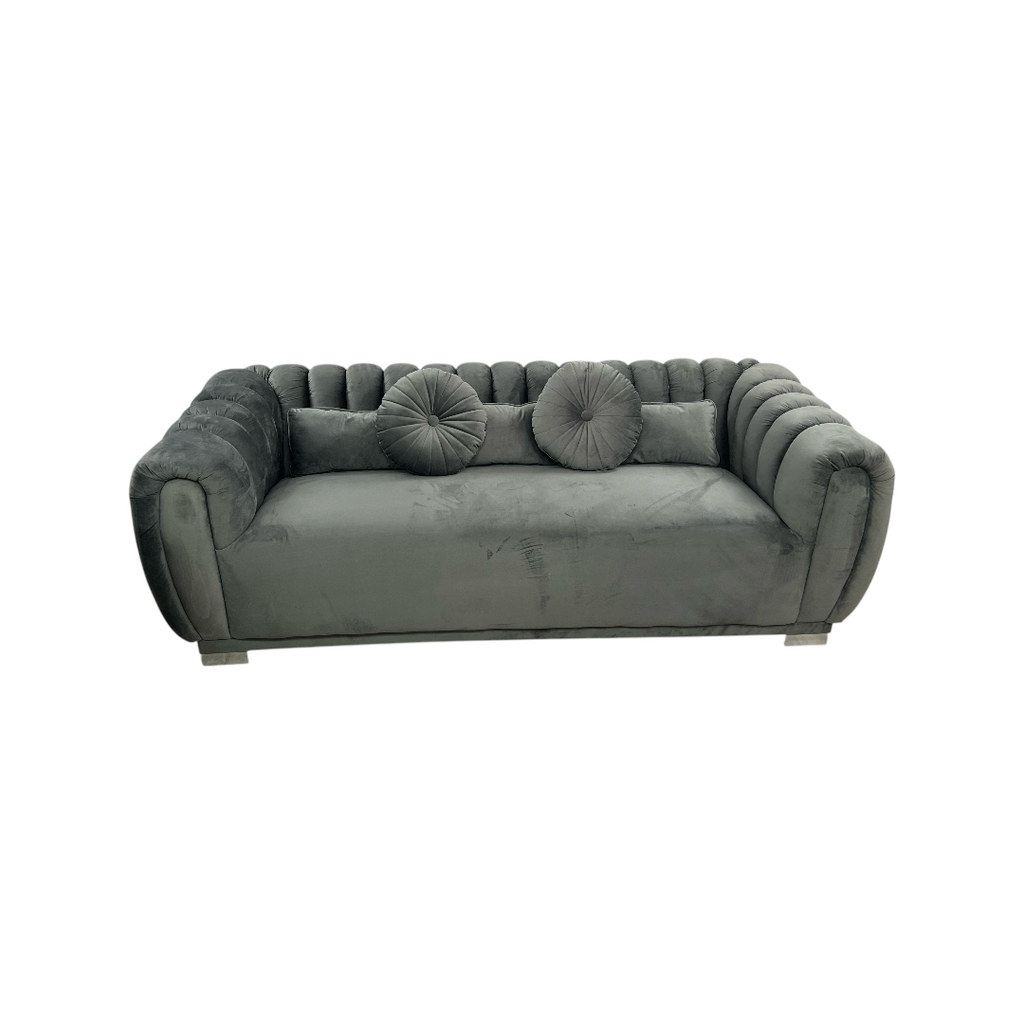 Everly Quinn Byrd Velvet 2-Piece Sofa Set