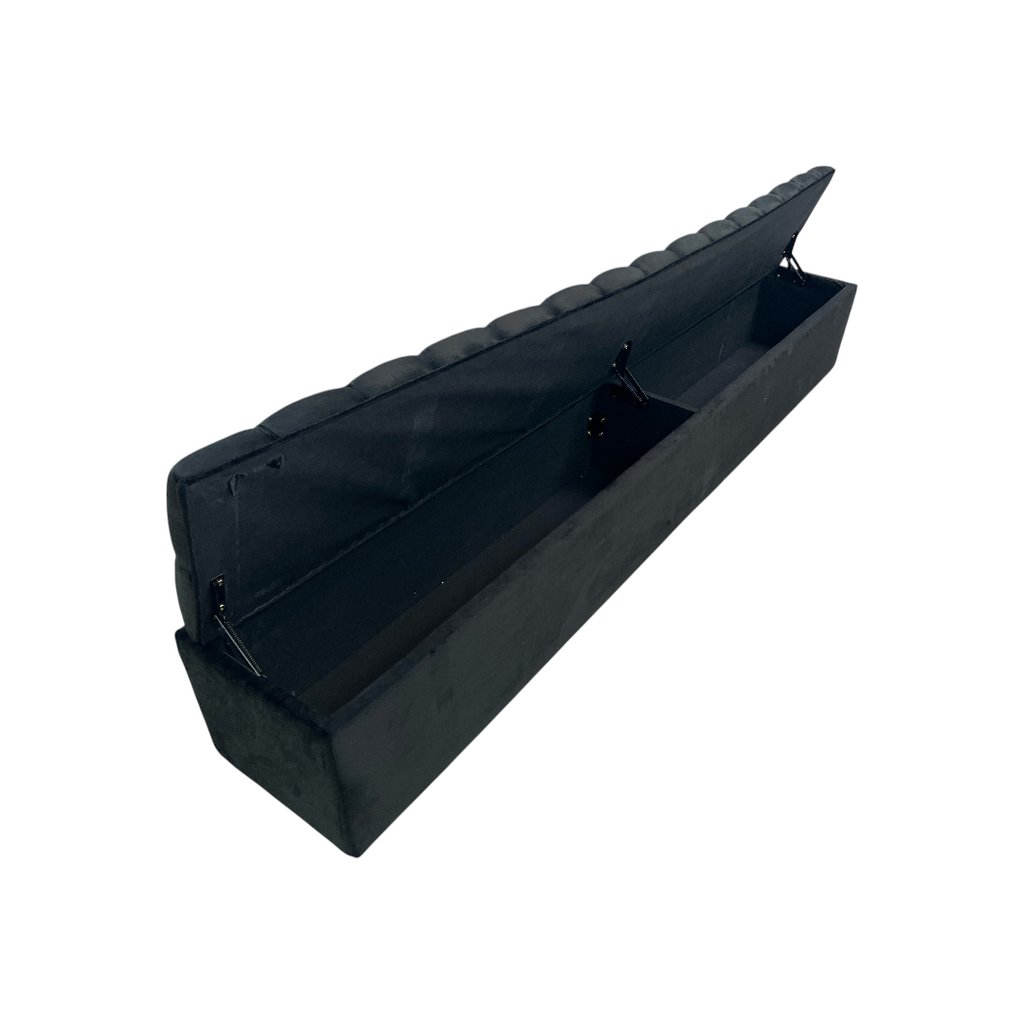 Everly Quinn Johnnay Upholstered Platform Storage Footboard