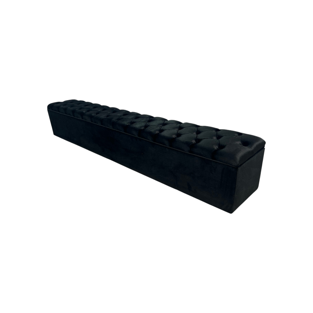 Everly Quinn Johnnay Upholstered Platform Storage Footboard