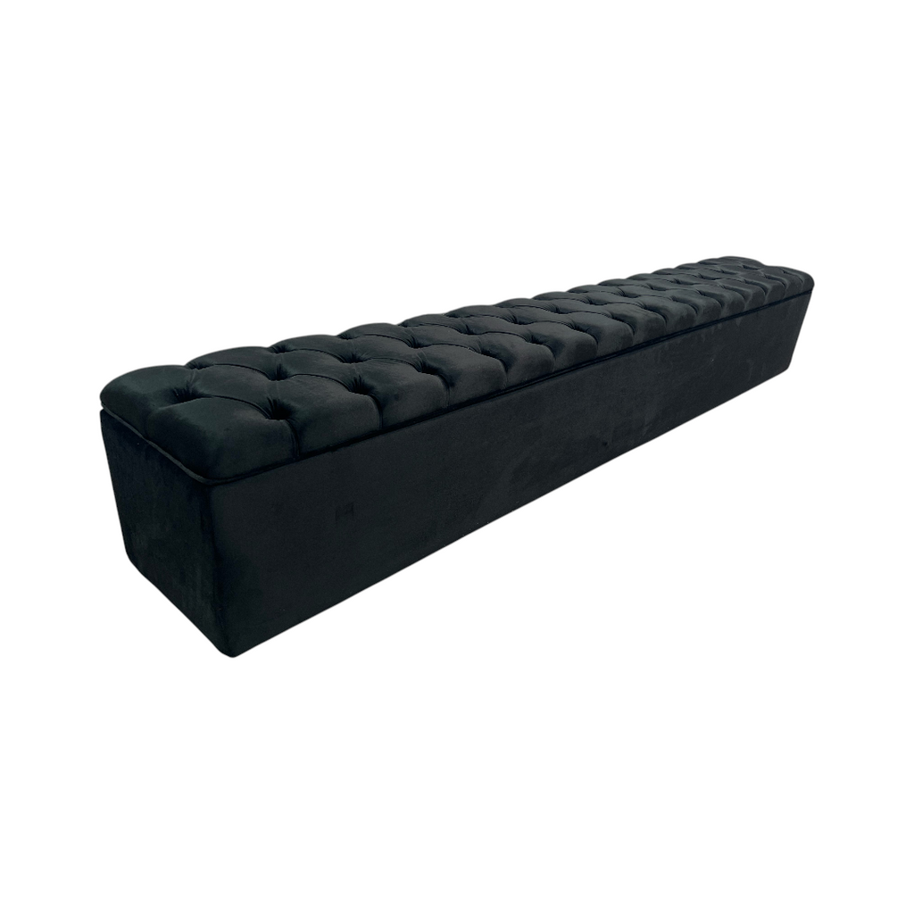 Everly Quinn Johnnay Upholstered Platform Storage Footboard