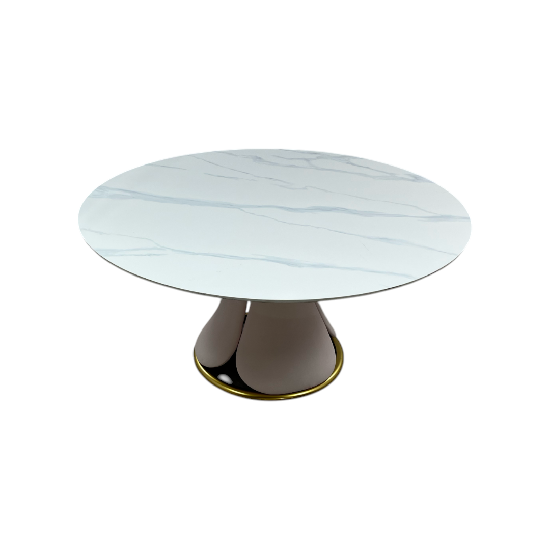 Everly Quinn Pedestal Round Dining Table, 59" × 59" × 29" — image 4 of 4