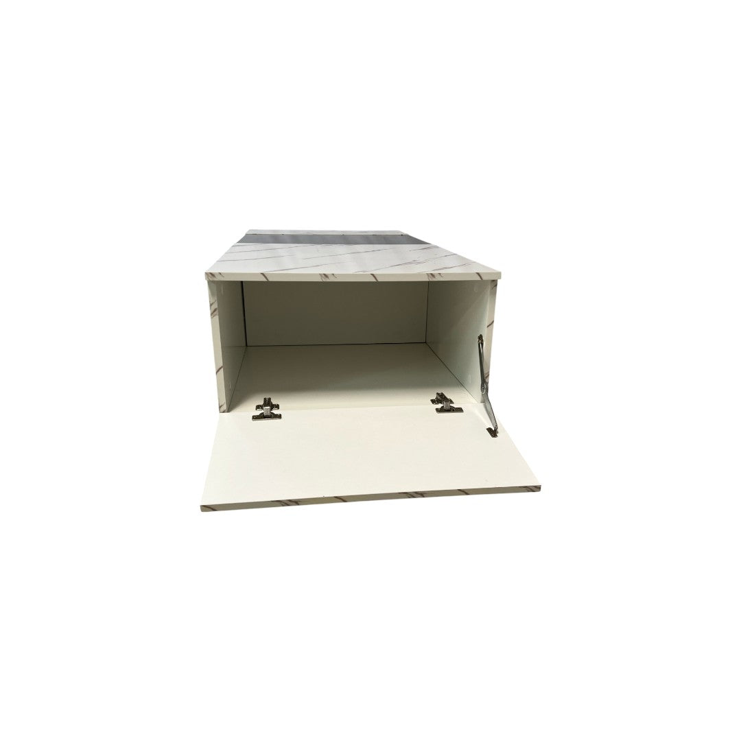 Faux Marble Coffee Table with Storage