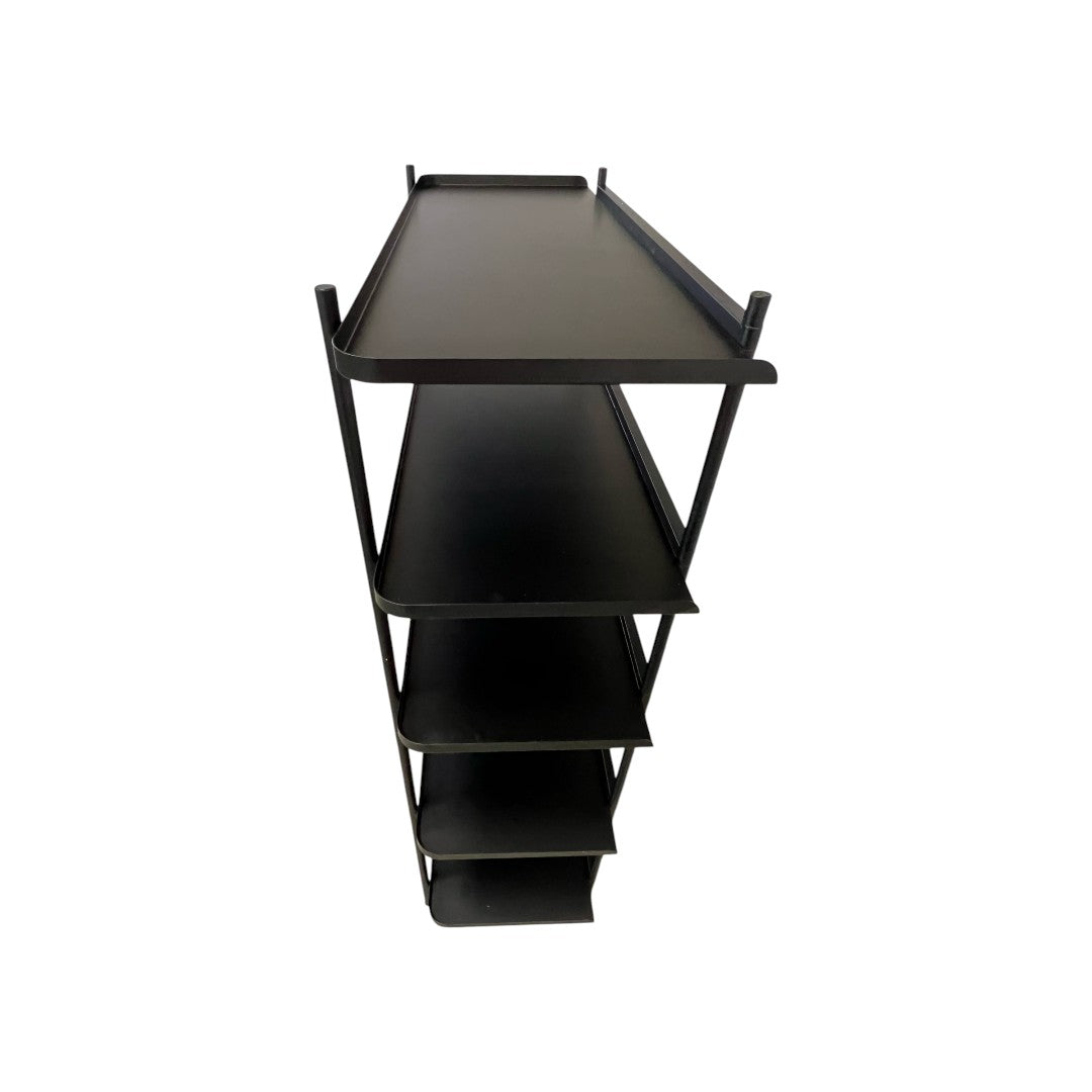 Fernish Highland Black Bookcase Set - Black