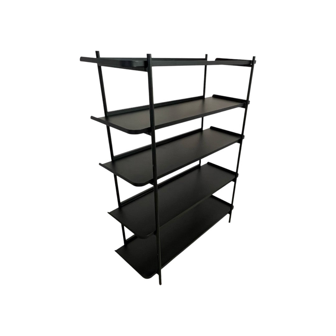 Fernish Highland Black Bookcase Set - Black