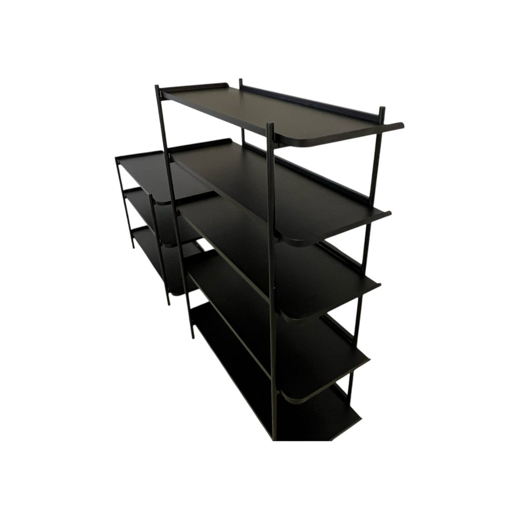 Fernish Highland Black Bookcase Set - Black