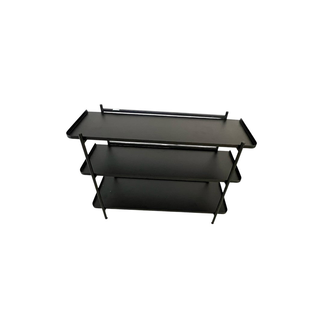 Fernish Highland Black Bookcase Set - Black