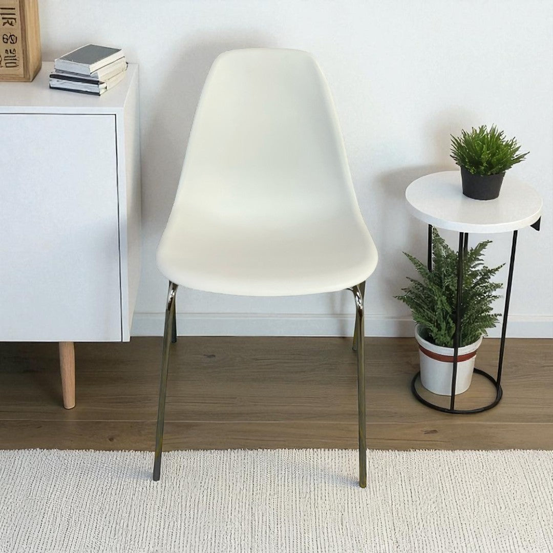 Fernish Martel White Dining Chair Set
