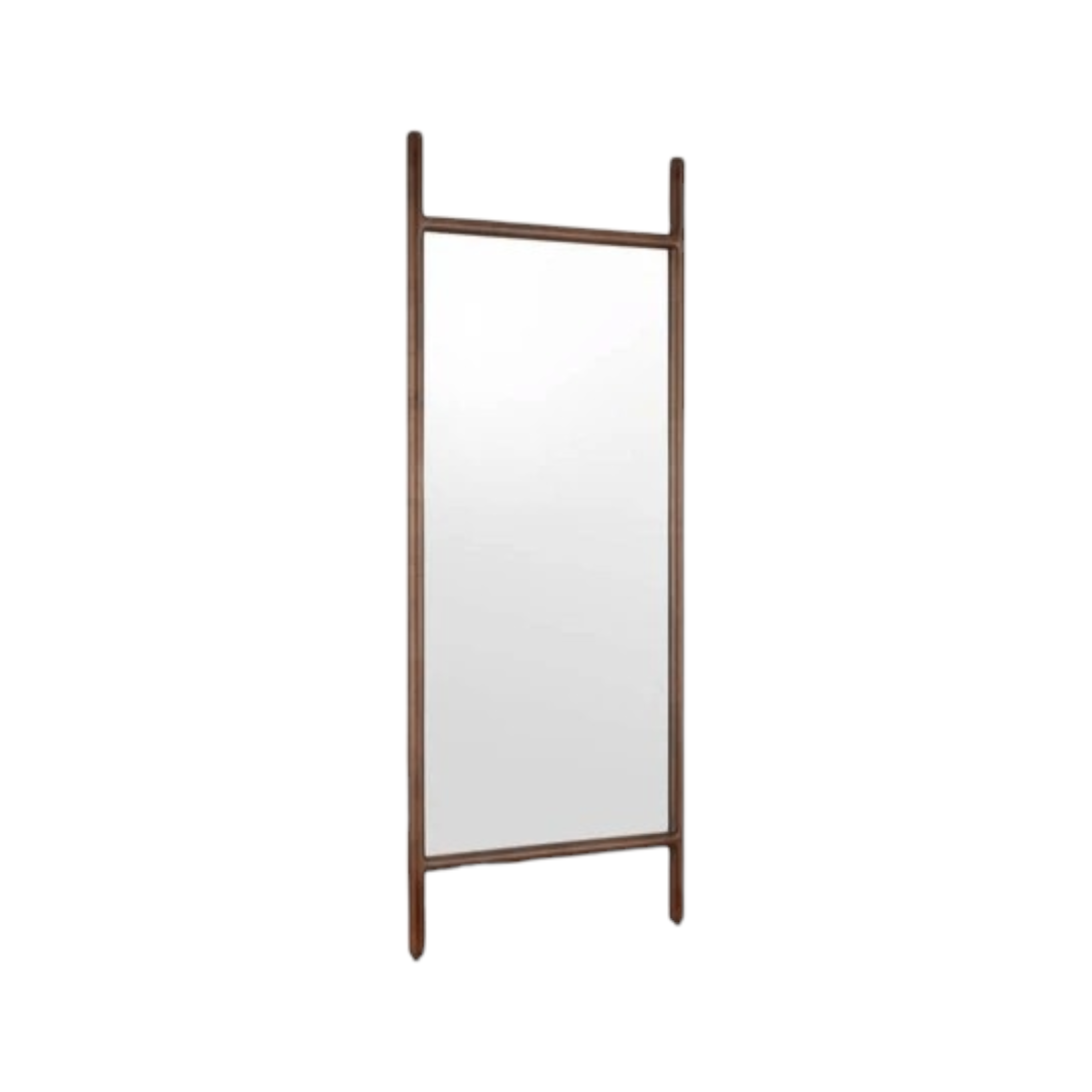Fernish Nassau Floor Mirror - Walnut