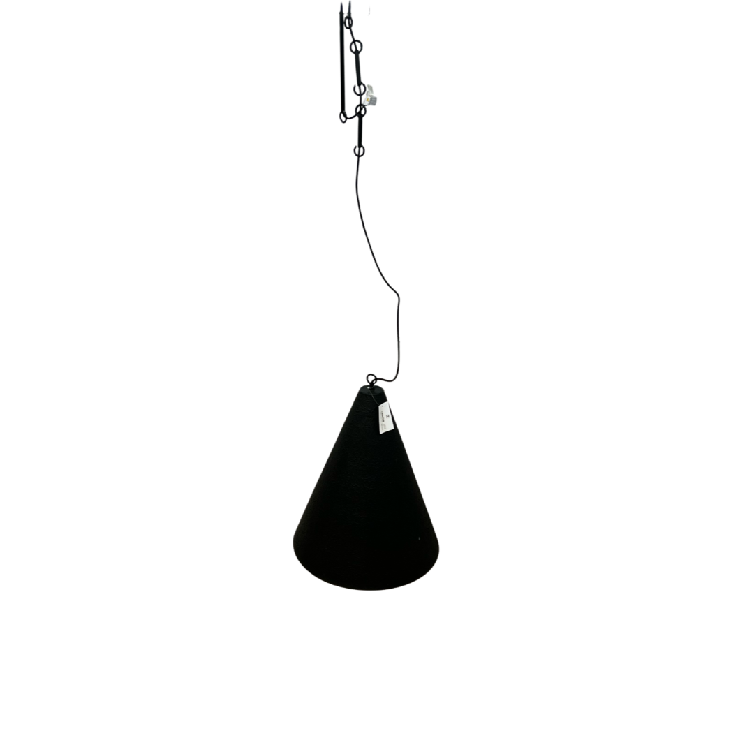 Four Hands Grazia Pendant - Matte Black Plaster