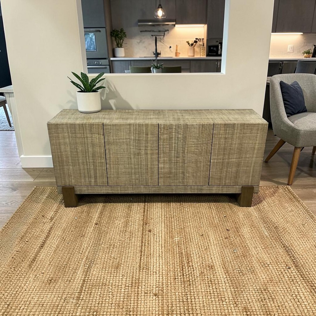 Four Hands Hatch Sideboard - Natural Raffia, 72" × 19" × 24" — image 1 of 4