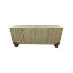 Four Hands Hatch Sideboard - Natural Raffia, 72" × 19" × 24" — image 3 of 4