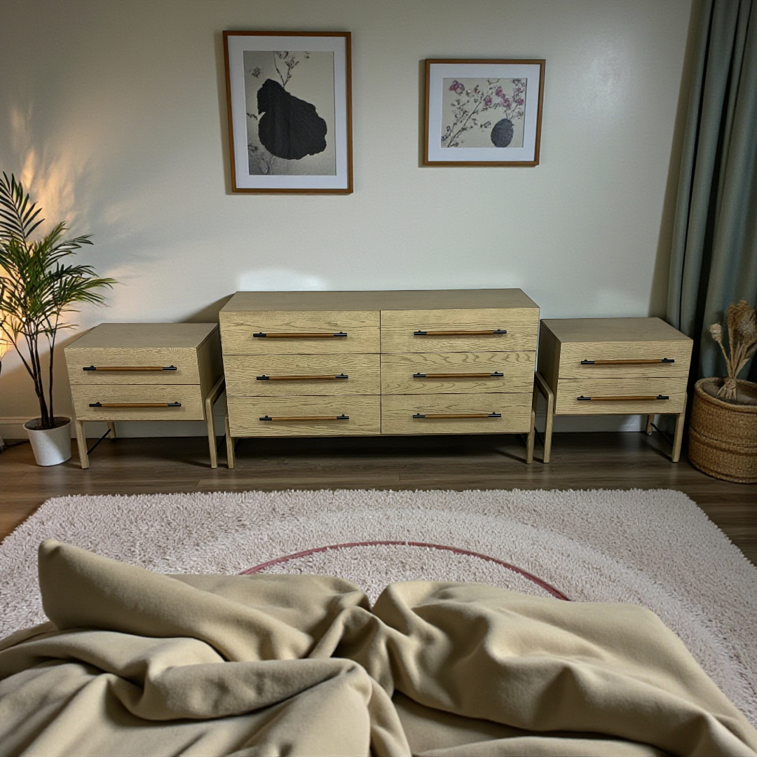 Four Hands Rosedale 6 Drawer Dresser and Nightstand Set