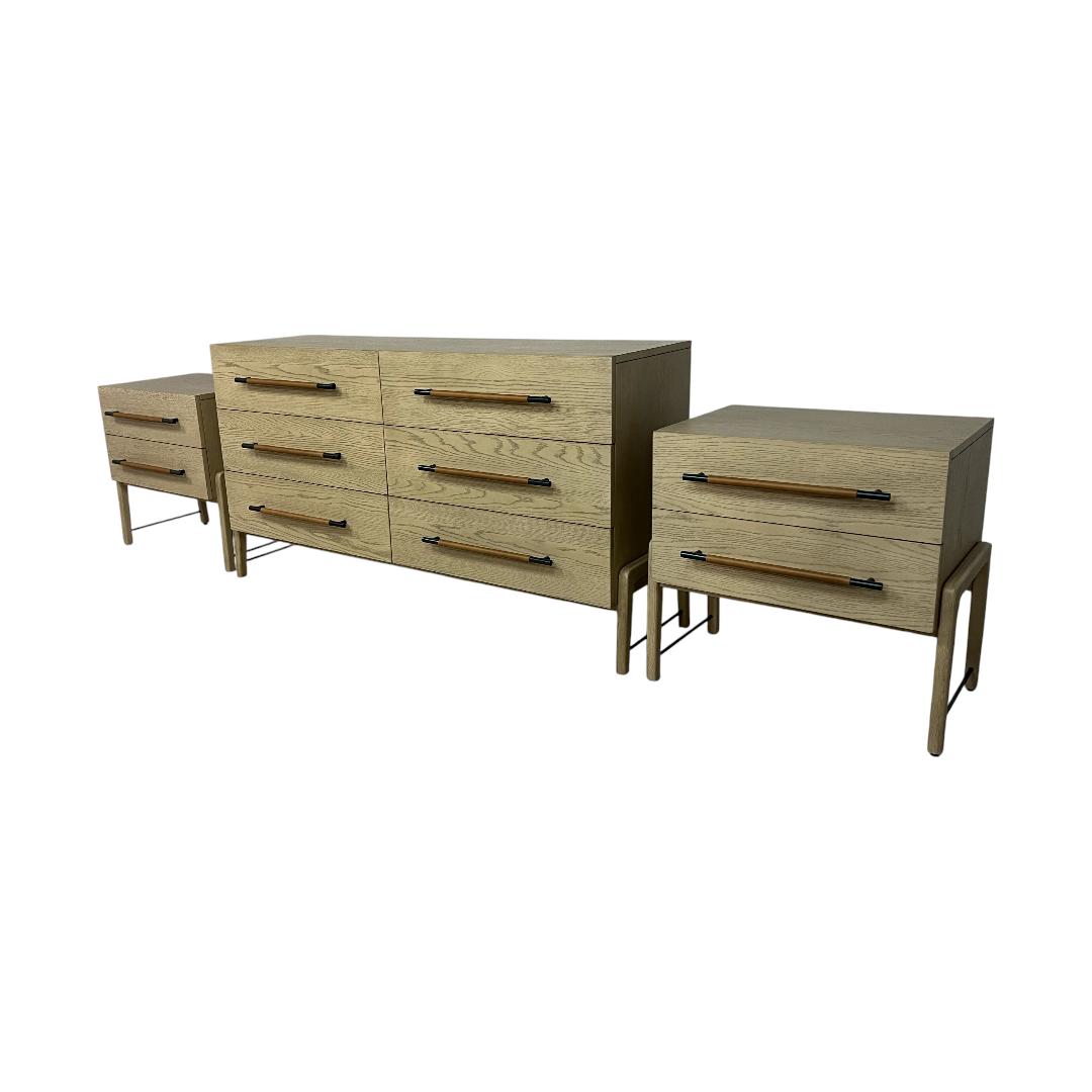 Four Hands Rosedale 6 Drawer Dresser and Nightstand Set