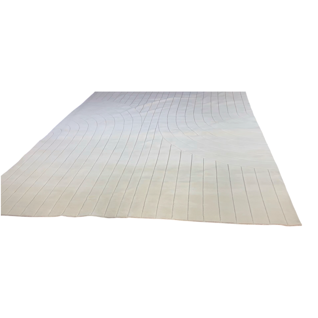Gray Rectangular Living Room Rug