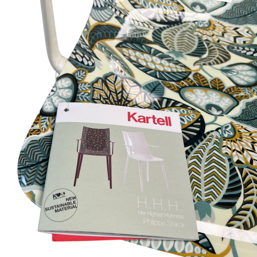 Kartell H.H.H. Graphic Impression Chair - Green Leaves