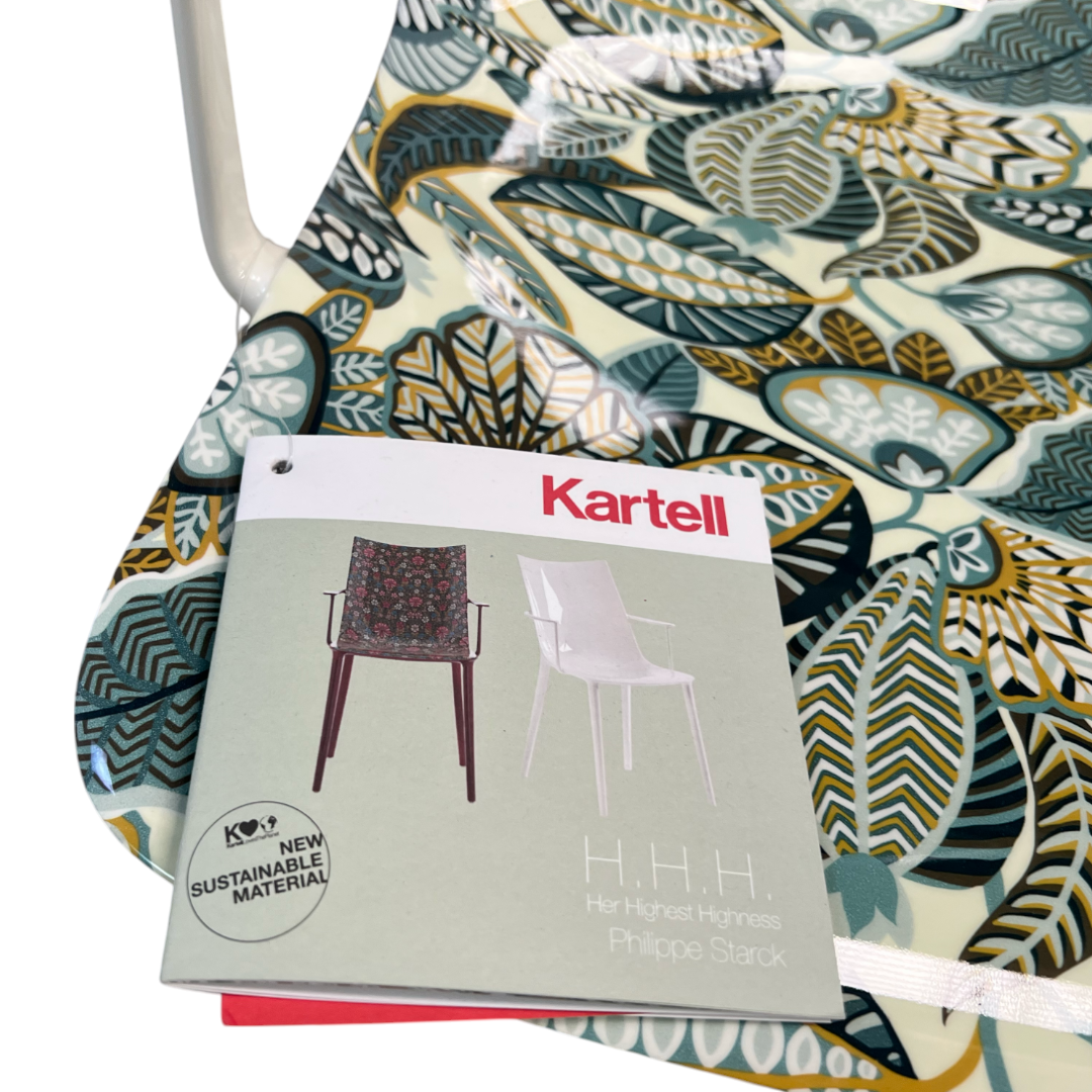 Kartell H.H.H. Graphic Impression Chair - Green Leaves