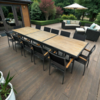 HIGOLD Heck Extendable Outdoor Dining Set Teak 12-person, 94" × 39" × 31" — image 1 of 4