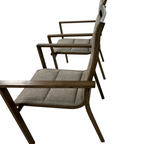 Hanover Fairhope Dining Chair with Tan Cushions Set of 2