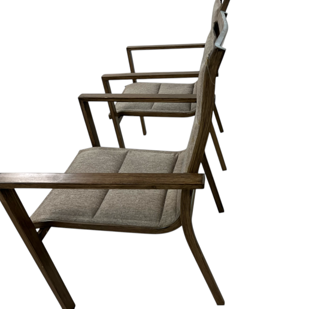Hanover Fairhope Dining Chair with Tan Cushions Set of 2