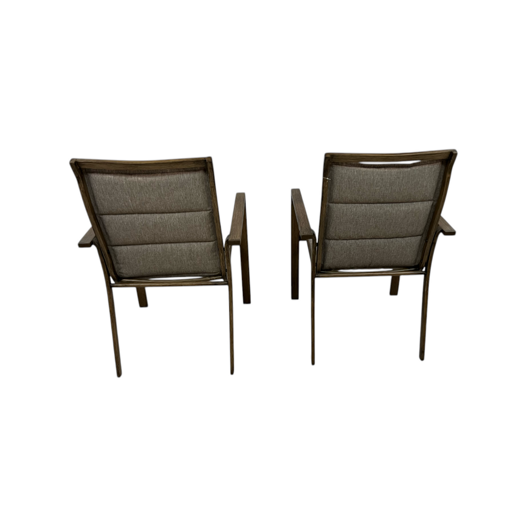 Hanover Fairhope Dining Chair with Tan Cushions Set of 2