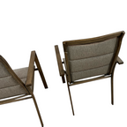 Hanover Fairhope Dining Chair with Tan Cushions Set of 2