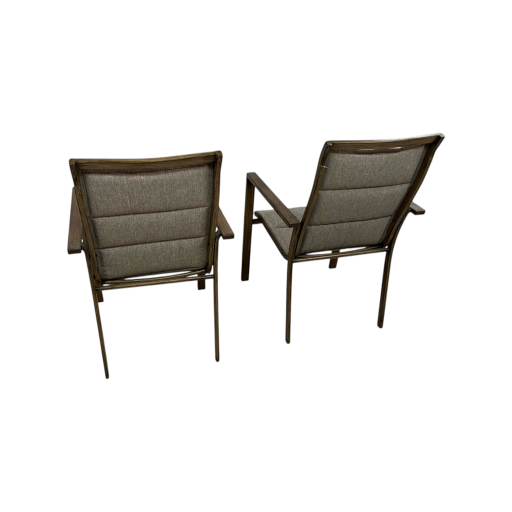 Hanover Fairhope Dining Chair with Tan Cushions Set of 2