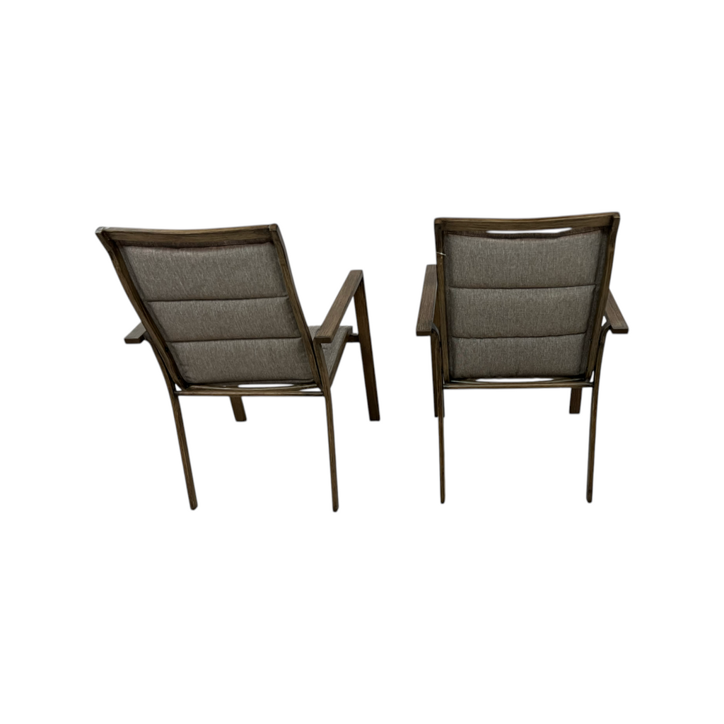 Hanover Fairhope Dining Chair with Tan Cushions Set of 2