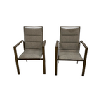 Hanover Fairhope Dining Chair with Tan Cushions Set of 2