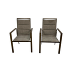Hanover Fairhope Dining Chair with Tan Cushions Set of 2