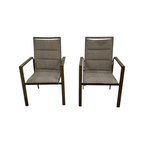 Hanover Fairhope Dining Chair with Tan Cushions Set of 2