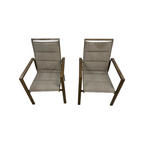 Hanover Fairhope Dining Chair with Tan Cushions Set of 2