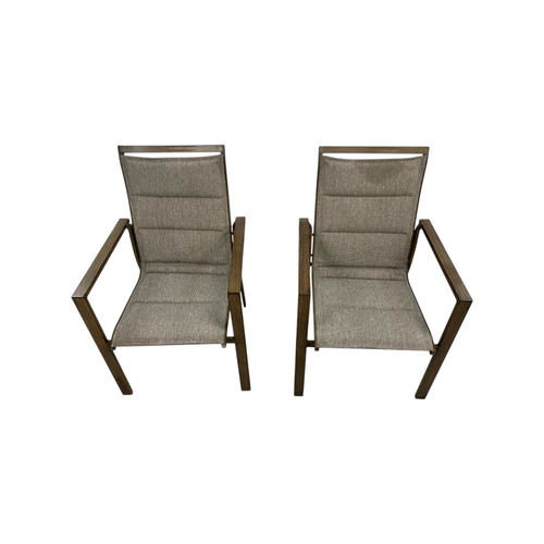 Hanover Fairhope Dining Chair with Tan Cushions Set of 2, image 9