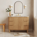 Highbury Furnishings Kensington 48" Bathroom Vanity in Fluted Birch